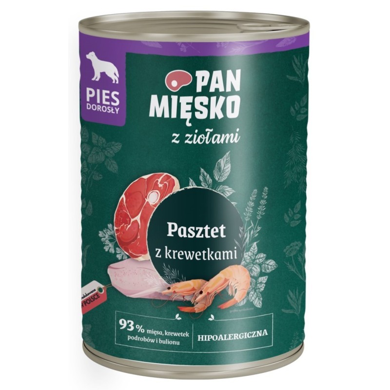 PAN MIĘSKO z ziołami - pasztet z krewetkami 400g 400g