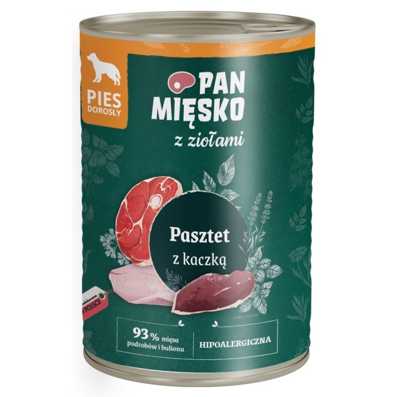 PAN MIĘSKO z ziołami - pasztet z kaczką 400g 6x 400g