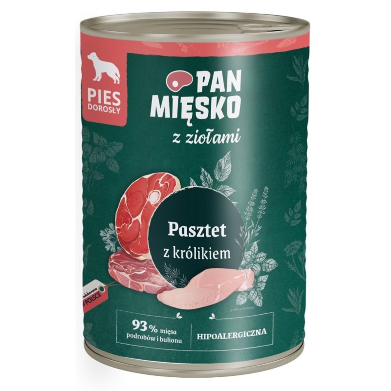 PAN MIĘSKO z ziołami - pasztet z królikiem 400g 400g