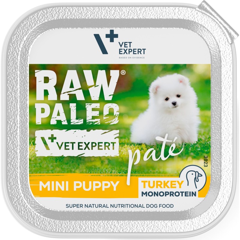 RAW PALEO Pate Mini Puppy Turkey 150g