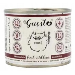 GUSSTO Cat - Fresh Wild Boar (puszka) 200g