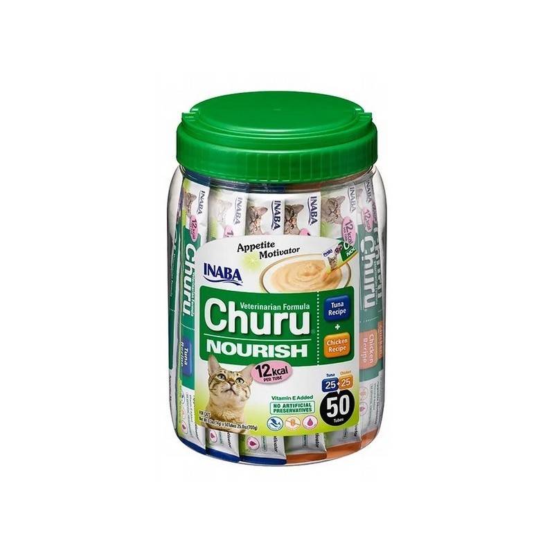 INABA CAT CHURU Nouri tuna/chicken 50x 14g (700g)