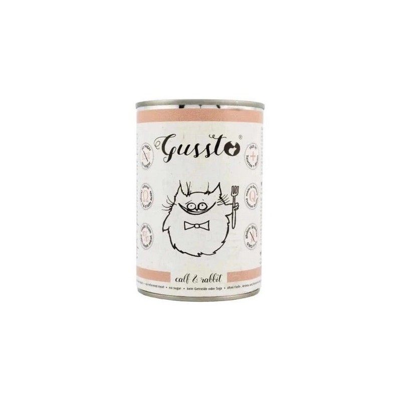 GUSSTO Cat - Fresh Calf and Rabbit (puszka) 200g