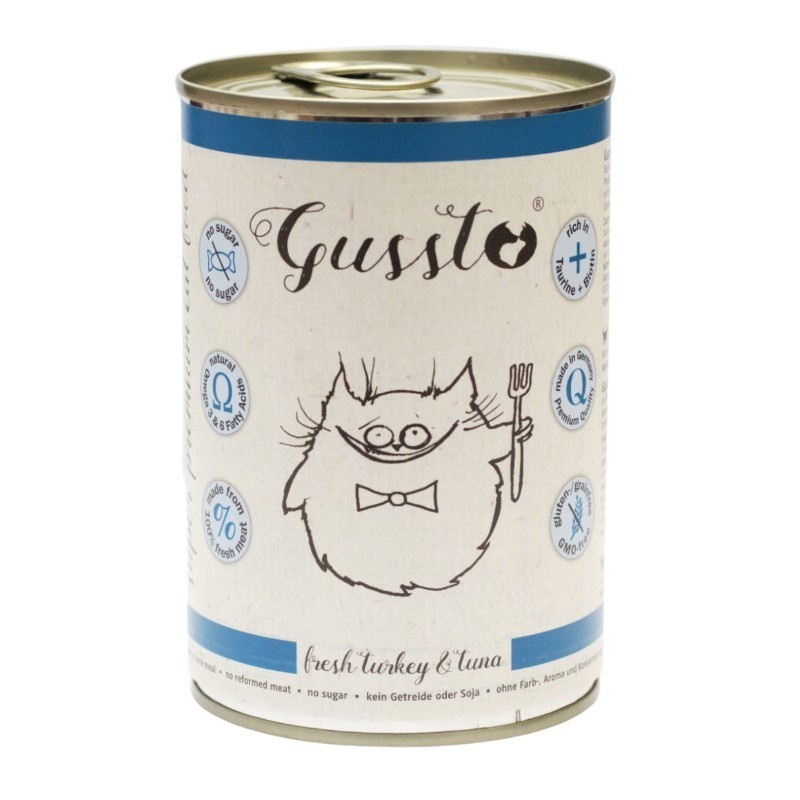 GUSSTO Cat - Fresh Turkey and Tuna (puszka) 400g