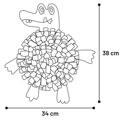 FLAMINGO Mata Węchowa Krokodyl 34 x 38 x 2,5 cm