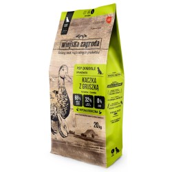 WIEJSKA ZAGRODA PIES Kaczka z gruszką - rozmiar chrupek L 20 kg