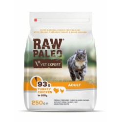 RAW PALEO Adult Cat Turkey and Chicken 2kg PROMO Uszkodzenie krótki termin