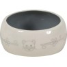 ZOLUX Miska ceramiczna dla gryzonia zapobiegająca wydostawaniu się karmy lub wody - beżowy/szary 300 ml
