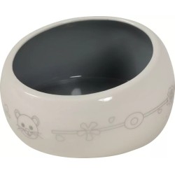 ZOLUX Miska ceramiczna dla gryzonia zapobiegająca wydostawaniu się karmy lub wody - beżowy/szary 300 ml