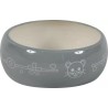 ZOLUX Miska ceramiczna dla gryzonia zapobiegająca wydostawniu się karmy lub wody - szary/beżowy 200 ml