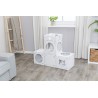TRIXIE Casa Cara Domek kartonowy dla kota 93 x 72 x 30,5 cm - biały