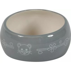 ZOLUX Miska ceramiczna dla gryzonia zapobiegająca wydostawniu się karmy lub wody - szary/beżowy 300 ml