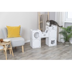 TRIXIE Casa Cara Domek kartonowy dla kota 93 x 72 x 30,5 cm - biały