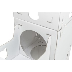 TRIXIE Casa Cara Domek kartonowy dla kota 93 x 72 x 30,5 cm - biały