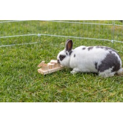 TRIXIE Snack cups zabawka edukacyjna, dla szczurów/królików drewno 15 x 4,5 x 6 cm