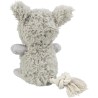 TRIXIE Potworek zabawka dla psa, plusz/lina 32 cm - szary