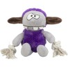 TRIXIE Potworek zabawka dla psa, plusz/lina 32 cm - fioletowy