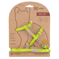 AMIPLAY Samba Cat Szelki ze smyczą dla kota - Zielony M