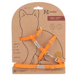 AMIPLAY Samba Cat Szelki ze smyczą dla kota - Pomarańczowy M