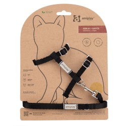 AMIPLAY Samba Cat Szelki ze smyczą dla kota - Czarny S