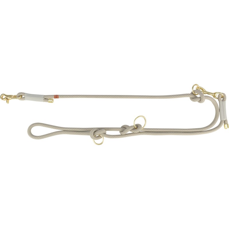 TRIXIE Soft Rope Smycz regulowana dla psa - szary/jasnoszary