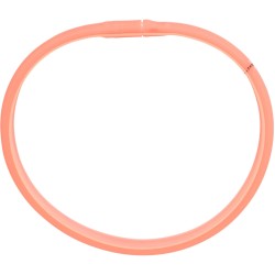 TRIXIE Silikonowa obręcz z lampą błyskową - koralowa M-L