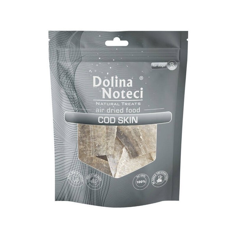 DOLINA NOTECI Natural Treats dla psa Skóra Dorsza 40g