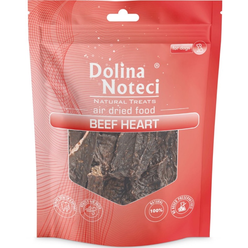 DOLINA NOTECI Natural Treats dla psa Serca Wołowe 100g
