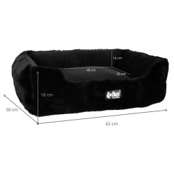 DINGO HugMe Legowisko 62 x 50 x 18 cm - czarne