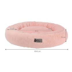 DINGO HugMe Okrągłe Legowisko 62 cm - różowe