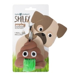 FARM COMPANY Pojemnik Poopbag Smiley na woreczki + 20 woreczków