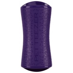 PET TEEZER szczotka do wyczesywania podszerstka rozmiar L - fioletowo-szara