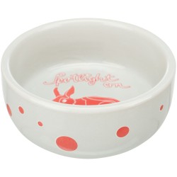 TRIXIE Miska ceramiczna dla królika z nadrukiem 250 ml / ø 11 cm