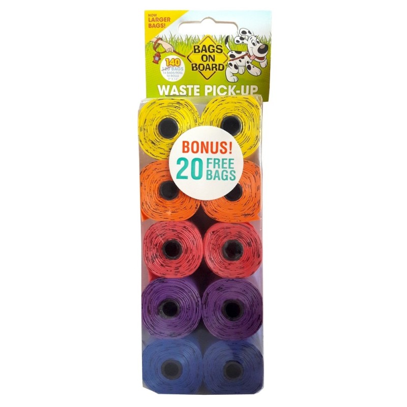 BAGS ON BOARD Woreczki 10 x 14 szt. (140 sztuk) Rainbow