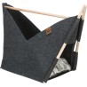 TRIXIE Elise legowisko zamknięte dla psa/kota z filcu 63 x 44 x 30 cm z poduszką - antracyt