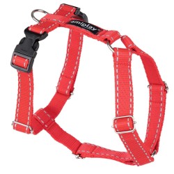 AMIPLAY Reflective Szelki regulowane Guard - Czerwony L