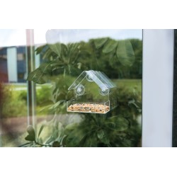 TRIXIE Karmnik przezroczysty na szybę 225 ml/15 x 15 x 6 cm