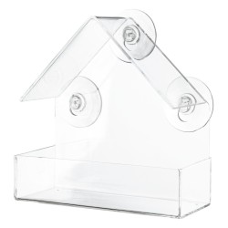 TRIXIE Karmnik przezroczysty na szybę 225 ml/15 x 15 x 6 cm