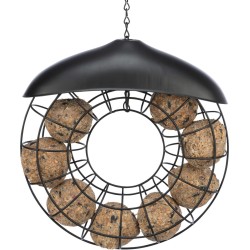 TRIXIE Karmidło okrągłe dla ptaków do 8 kul tłuszczowych 24 x 8 cm - czarny