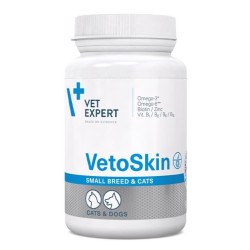 VETEXPERT VetoSkin Small Breeds and Cats 60 kaps.