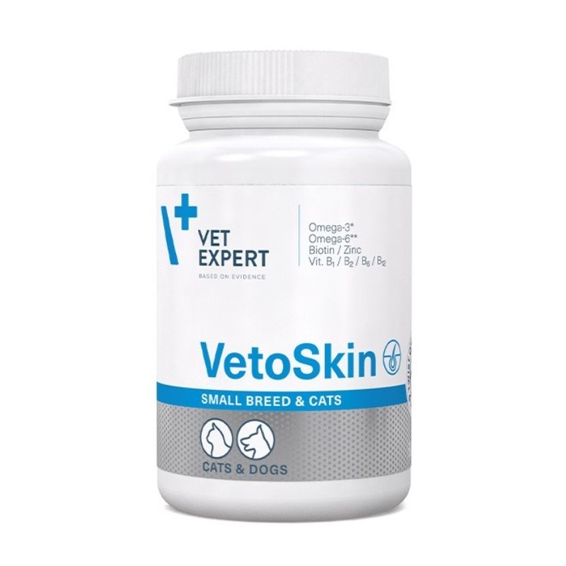 VETEXPERT VetoSkin Small Breeds and Cats 60 kaps.