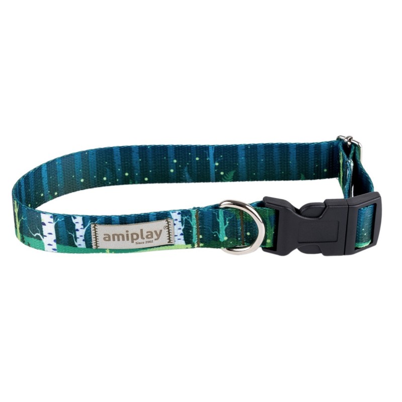 AMIPLAY Obroża regulowana Be Nature - Forest M