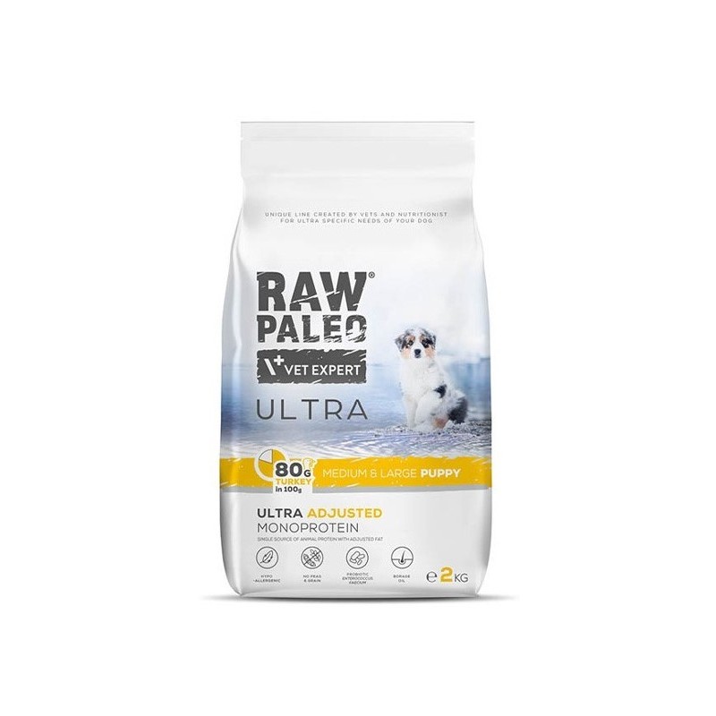 RAW PALEO Ultra Turkey Medium and Large Puppy 10 kg