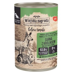 WIEJSKA ZAGRODA PIES Leśne smaki - Sarna z królikiem 400g