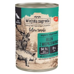 WIEJSKA ZAGRODA PIES Leśne smaki - Jeleń z wieprzowiną 800g