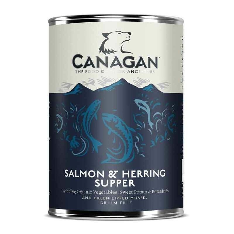CANAGAN Dog Salmon and Herring Supper 400g (puszka)