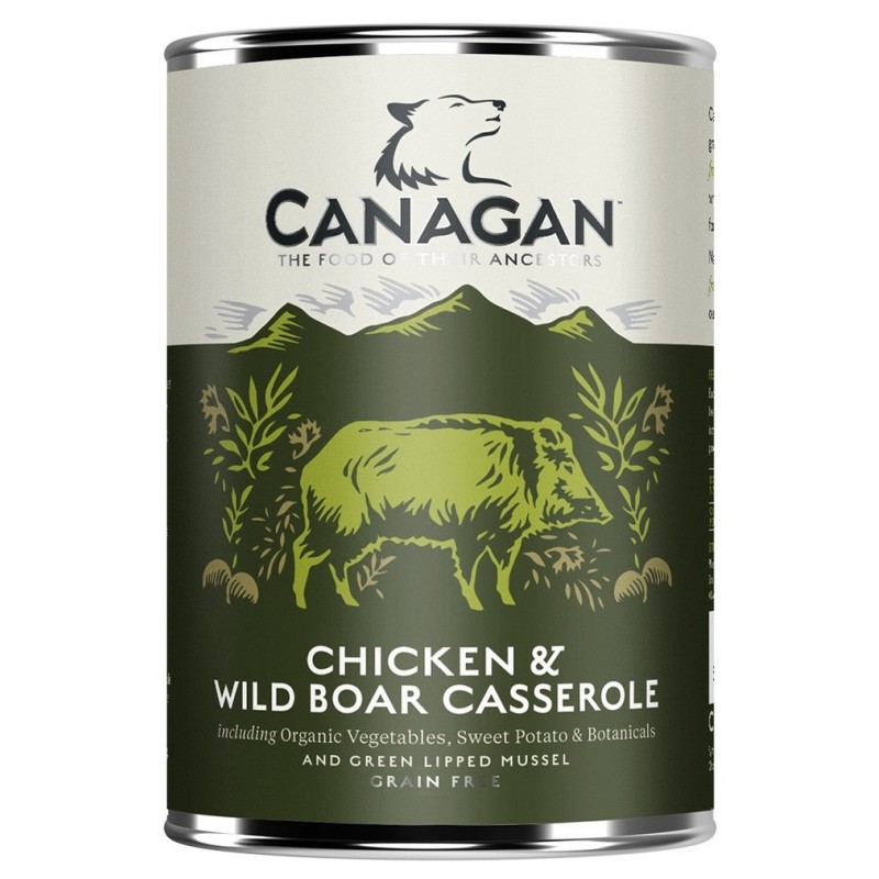 CANAGAN Dog Chicken and Wild Boar Casserole 400g (puszka)