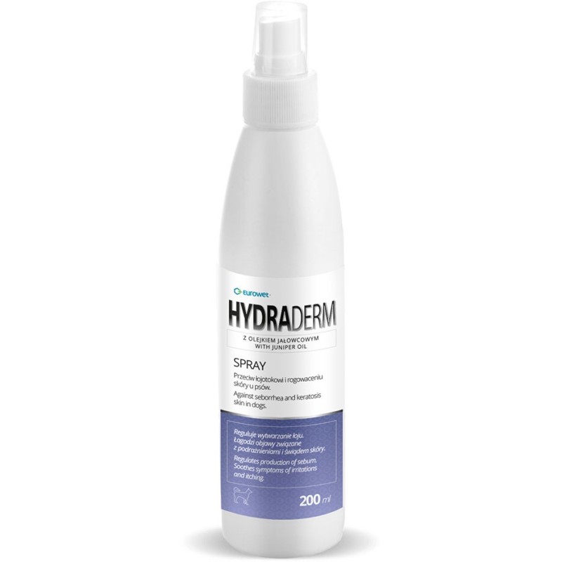 EUROWET Hydra-Derm Spray - łojotok i rogowacenie skóry 200ml