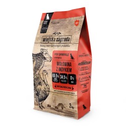 WIEJSKA ZAGRODA PIES Wołowina z indykiem 2kg - rozmiar chrupek L PROMO Uszkodzenie