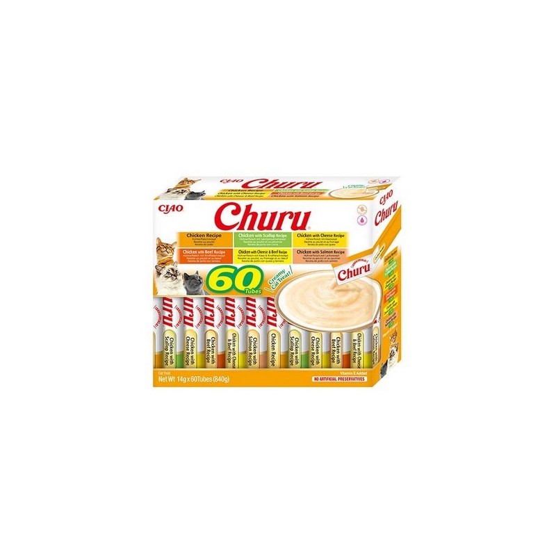 INABA CAT CHURU Variety Chicken 60x 14g (840g)